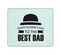Happy Fathers Day To The Best Dad - Tappetino per mouse professionale, con bordo bloccato e gomma antiscivolo per una superficie stabile della scrivania