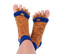 Happy Feet Calzini Originali di Allineamento del Piede con Separatore Arancione/Blu M