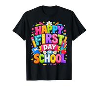 Happy First Day of School Teacher Classroom Supplies Maglietta