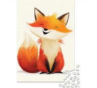 Happy Fox Illustration-2 Jigsaw Puzzle Impossible 1000Pcs Decorazione Per La Casa. Rilassamento E Intelligence Per Adulti E Ragazzi Da 14 Anni 38x26cm/1000pcs