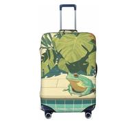 Happy Frog in The Pool - Copribagagli da viaggio elastico, antipolvere, antigraffio, adatto per valigie da 56-61 cm