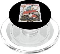Happy Frog on Toadstool Cottagecore - Fungo divertente PopSockets PopGrip per MagSafe