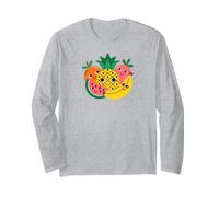 Happy Fruit Friends Cute Colorful Design Maglia a Manica