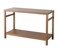 Happy Garden Mobile lavabo in legno massello di teak 120 cm Dewi - Mobili da bagno robusto e naturale, portata 50 kg, design rettangolare, 1 ripiano, installazione su piedi