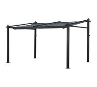 Happy Garden Pergola a Parete 3 × 4 m FRÉJUS Grigio - Struttura in Alluminio