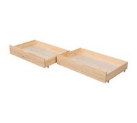 Happy Garden Set di 2 cassetti per riporre sotto Il Letto in Legno Marceau, Box in Legno con rotelle sotto la Base del Letto