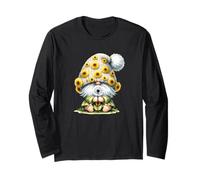 Happy Gardening Gnome For Gardener Cute Dandelion Flower Maglia a Manica