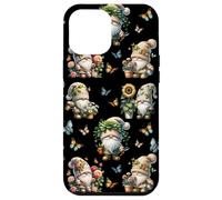 Happy Gardening Gnomes With Cute Butterflies For Summer Custodia per iPhone 12 Pro Max