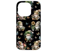 Happy Gardening Gnomes With Cute Butterflies For Summer Custodia per iPhone 14 Pro