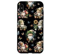 Happy Gardening Gnomes With Cute Butterflies For Summer Custodia per iPhone XS Max