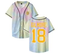 Happy Gilmore 2 3D Baseball Jersey Camicie Nere Primavera Estate Uomo/Donna Tshirt Shirt, 10, S