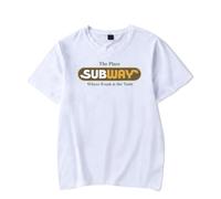 Happy Gilmore 2 Subway Harajuku - Maglietta casual a maniche corte da uomo e da donna, bianco, M