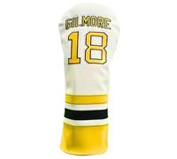 Happy Gilmore Syren - Copertura per mazza da golf, in finta pelle, con chiusura magnetica, colore: giallo