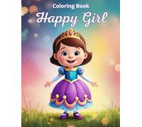 Happy Girl Coloring Book