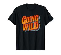 Happy Going Wild Speech Emblema per Natale e B-Days Maglietta