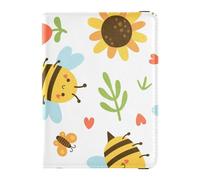 Happy Good Luck Cottage Farfalla Passaporto e Vaccino Card Portafoglio Combo Porta Passaporto con Slot per Vaccino Carta di Vaccino Donne Uomini Viaggi Essentials Portafoglio Vaccinazione Card Wallet,