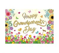 Happy Grandparents Day Banner, Love Grandpa Grandma Grandparents Photography Backdrop, Nonni Decorazioni Festa Nonni Segno Best Grandparents Ever Decorazioni Banner Forniture