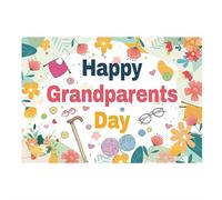 Happy Grandparents Day Banner, Love Grandpa Grandma Grandparents Photography Backdrop, Nonni Decorazioni Festa Nonni Segno Best Grandparents Ever Decorazioni Banner Forniture