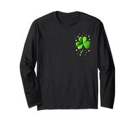 Happy Green Shamrock St Paddy's Maglia a Manica