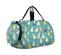 Happy Green Simpatico cappello di compleanno per bambini, borsa da palestra con scomparto per scarpe, grande capacità, fine settimana, notte, borsa da trasporto per spiaggia, nuoto, piscina, sport