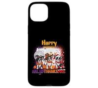 Happy HalloThanksMas Boston Terrier Spooky Thankful Merry Custodia per iPhone 15 Plus