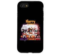 Happy HalloThanksMas Boston Terrier Spooky Thankful Merry Custodia per iPhone SE (2020) / 7/8