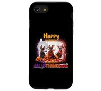 Happy HalloThanksMas Doberman Pinscher Spooky Thankful Merry Custodia per iPhone SE (2020) / 7/8