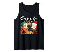 Happy Hallothanksmas Halloween Ringraziamento Natale gnomi Canotta