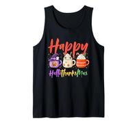 Happy Hallothanksmas Halloween Thanksgiving Christmas Coffee Canotta