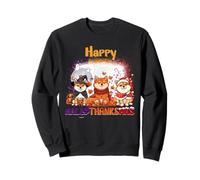 Happy HalloThanksMas Shiba Inu Spooky Thankful Merry X-mas Felpa