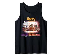Happy HalloThanksMas Sloth Spooky Thankful Merry X-mas Canotta