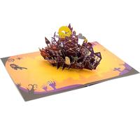 Happy Halloween 3D Pop-Up Card, Spettri Castello, Mano Biglietti D'Auguri