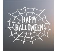 Happy Halloween Adesivo Negozio Finestra Ragnatela Caffè Casa Display Grafico