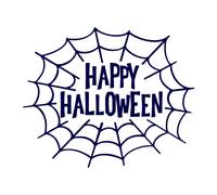 Happy Halloween Adesivo Negozio Finestra Ragnatela Caffè Casa Display Grafico