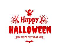 Happy Halloween Adesivo per Finestra Parete Arte Caffè Negozio Casa Display