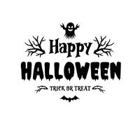 Happy Halloween Adesivo per Finestra Parete Arte Caffè Negozio Casa Display