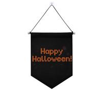 Happy Halloween arancione nero appeso banner con asta telescopica Banner decorazioni cortile all'aperto per Festival & giorno speciale