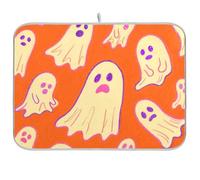 Happy Halloween Arancione Riutilizzabile Piatto Mat 18x24 Rettangolo Grande Cucina Scolapiatti Mat Decorativo Home Decor Essentials