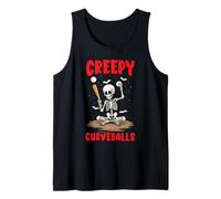 Happy Halloween Baseball Spooky Catcher Trucco O Scherzetto Canotta
