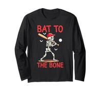 Happy Halloween Baseball Spooky Catcher Trucco O Scherzetto Maglia a Manica