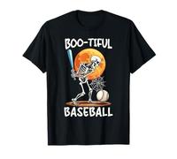 Happy Halloween Baseball Spooky Catcher Trucco O Scherzetto Maglietta