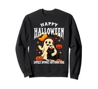 Happy Halloween Bello Spooky Autunno Tempo Trucco o Scherzetto Felpa