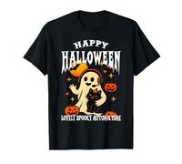 Happy Halloween Bello Spooky Autunno Tempo Trucco o Scherzetto Maglietta