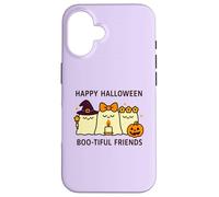 Happy Halloween Boo-Tiful Friends Kawaii Ghosts Zucca Custodia per iPhone 16