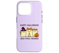 Happy Halloween Boo-Tiful Friends Kawaii Ghosts Zucca Custodia per iPhone 16 Pro