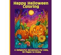 Happy Halloween Coloring: A Delightful Adventure for Kids, 60 Pages to Enjoy