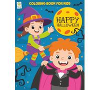 Happy Halloween: Coloring Book for Kids Ages 4-8: A Cute and Fun Coloring Book Featuring Kids in Costumes, Trick-or-Treating, and Halloween Party Scenes