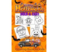 Happy Halloween Coloring Book for Kids: Bold and Easy