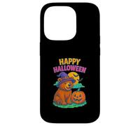Happy Halloween Cute Bear in Witch Hat with Pumpkin Custodia per iPhone 14 Pro