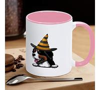 Happy Halloween Dog Witch Tazza da caffè Big Mountain Coffee Cup Divertente novità Tazza da tè Tazze in ceramica con grande manico a C per caffè, tè e cereali Acqua per ufficio Cucina a casa scuola